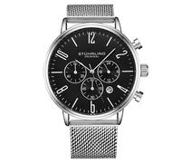 STÜHRLING Original Men's Monaco Chronograph 41mm Sporty Watch with Stainless steel Bracelet in Silver STÜHRLING Original Silver One Size