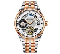 STÜHRLING Original Men's Presidia 943B Dual Time Automatic Watch 42mm Case Skeleton Dial Stainless Steel Li in Silver STÜHRLING Original Silver One Size