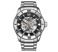 STÜHRLING Original Men's Regatta Antilles Automatic 44mm Diver Watch with Stainless Steel Link Bracelet in Black STÜHRLING Original Black One Size