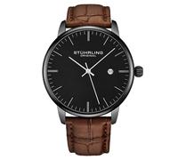 STÜHRLING Original Rasa Men's Classic Quartz Date Watch with Leather Strap in Brown STÜHRLING Original Brown One Size
