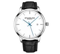 STÜHRLING Original Rasa Men's Classic Quartz Date Watch with Leather Strap in White STÜHRLING Original White One Size