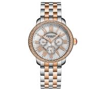 STÜHRLING Original Women's Sonata 38mm Quartz Watch - MOP Dial, Crystal Bezel, Steel Bracelet in Rose Gold