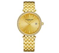 Stührling Original Symphony 3929 Women's Quartz Crystal Studded Watch With Stainless Steel Bracelet In Gold Gold One Size