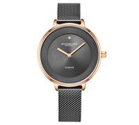 STÜHRLING Original Symphony 3946 Women's Mesh Diamond Watch Quartz with Brushed Finish Dial & Diamond Accents in Grey STÜHRLING Original Grey One Size