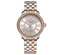 STÜHRLING Original Women's Celestia Quartz 38mm Watch - Sunray Dial, Crystal Bezel, Steel Band in Rose Gold