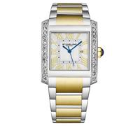 STÜHRLING Original Women's Élan Women's Quartz 35mm Rectangular Crystal Dial Watch in Gold STÜHRLING Original Gold One Size