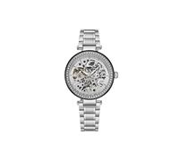 STÜHRLING Original Women's Stuhrling Automatic Skeleton Dial Watch with Crystal Studded Bezel & Stainless Steel Link Bracelet 36mm Case