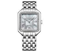 STÜHRLING Original Women's Valencia 4067 32mm Quartz Watch - Crystal Bezel, Steel Bracelet in Silver