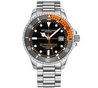 Stührling Swiss Movement Automatic Depthmaster 883H.02 - Man - 42 mm - Analogue - Automatic - Mineral Glass Black 22 mm