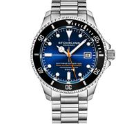 Stührling Swiss Movement Automatic Depthmaster 883H.03 - Man - 42 mm - Analogue - Automatic - Mineral Glass Blue 22 mm