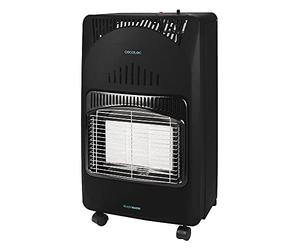 Stufa a gas butano Cecotec Ready Warm 4000 Slim Fold. 4200 W, Foldable, Ceramic, 3 Modes, 15 kg Cylinders, Triple Safety System, Multidirectional Wheels, 30 sqm (Stove)