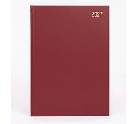 Stuff 4 Office - 2027 A4 Diary Week to View - Hardcover Yearly Planner - Large Weekly Organiser with Appointments - Office, Home or School Use - Calendar Diary for Work, Study & Scheduling