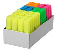 Stuff 4 Office | 48-Pack Fluorescent Highlighter Pens | 24 Yellow, 6 Green, 6 Pink, 6 Blue, 6 Orange | Chisel Tip, Smudge-Free, Quick-Drying Ink Highlighters for Office, School, Business