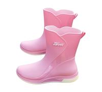 stuff for 1 pound Shoes for Women Casual Comfort Wellington Boots Round Toe Boots Non-Slip Boots Garden Boots Non-Slip Boots Garden women's brown sheepskin boots Rain Shoes wellies women