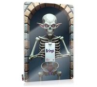 Stuff For Bedroom, Wall Art Funny Fun Wall Decor, Old Rustic Metal Tin Sign For Man Cave | Dressing Holiday Gift Custom Brings: The Skeleton's Milk Delivery(30X40CM)