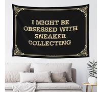 Stuff For Boys Room I Might Be Obsessed With Sneaker Collecting Tapestyr Tapestry For Bedroom Large Tapestry (Color : Colour, Size : 75X100CM)