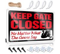 Stuff For Boys Room Keep Gate Closed No Matter What The Goose Say Sign Home Tin Sign Men Cave Decor(20X30CM)