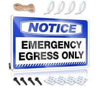 Stuff For Boys Room Notice Emergency Egress Only Tin Sign Home Tin Sign Men Cave Decor(30X40CM)