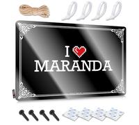 Stuff For Men, Signs Funny Soft Area Wall Decor, Decorative Rustic Metal Tin Sign For Man Cave | Slow Holiday Gift Custom I Love Maranda(20X30CM)