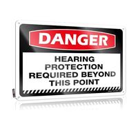Stuff For Teens Sweet Cool Wall Art | Danger Hearing Protection Required Beyond This Point Trendy For Premises Living Room(30X40CM)