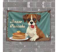Stuff for Your Room Boxer Pancake: A Sweet Treat for Your Furry Friend! Tapestry Cave Man Bar Bar Stuff for Man Cave(100X150CM)