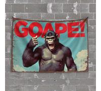 Stuff for Your Room Goape! The Mighty Gorilla Tapestry Cave Man Bar Bar Stuff for Man Cave(100X150CM)