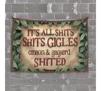 Stuff for Your Room Jungle Adventure: It's All Shits, Gigles! Tapestry Outdoor Bar Decor Bedroom Decor for Teens(75X100CM)