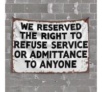 Stuff for Your Room Reserved Rights: Denial of Service Policy Sign Tapestry Cave Man Bar Men Decor(75X100CM)