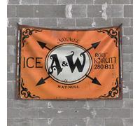 Stuff for Your Room Vintage A&W Root Beer Sign with Arrows and Logo Tapestry Outdoor Bar Decor Bedroom Decor for Teens(100X150CM)