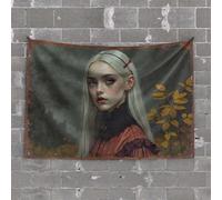 Stuff for Your Room Whispering Winds: A Mysterious Portrait in Autumn Tones Tapestry Man Cave Decorations Funny House Decor(75X100CM)