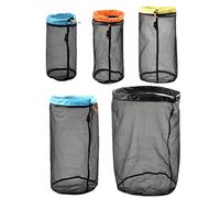 Stuff Sack - 115g Storage bag, Portable Drawstring Backpack, Mesh polyester Easy to arrange Drawstring Storage Bag Set | Lightweight Keep your items safe Bag Ditty Sacks for Camping Travelling