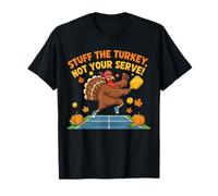 Stuff The Turkey Funny Thanksgiving Pickleball Paddle Tee T-Shirt