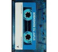 Stuff to Remember Notebook: Classic Mixed Audio Cassette Tape Throwback Journal / Diary with a Super Cool Retro 80s / 90's Vintage Double Sided Nostalgic Blue Transparent Clear Cover
