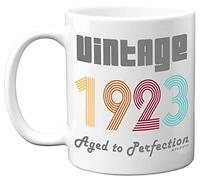 Stuff4 102nd Birthday Gifts for Men Women - 1923 Vintage Coffee Mug, 11oz Ceramic Dishwasher Safe Mugs, Best Friend for Birthday or Christmas, Funny 102nd Gifts Him Her