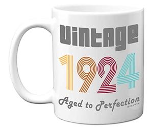 Stuff4 102nd Birthday Gifts for Men Women - 1924 Vintage Coffee Mug, 11oz Ceramic Dishwasher Safe Mugs, Best Friend for Birthday or Christmas, Funny 102nd Gifts Him Her