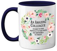 Retirement Gifts for Women, Leaving Gifts for Colleagues Women, Retirement Gift Ideas for Men or Women, Sorry Your Leaving Gifts, 11oz Ceramic Dishwasher Safe Navy Blue Mugs by Stuff4