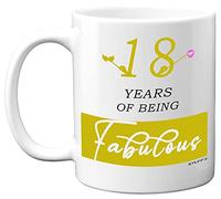 Stuff4 18 Years of Being Fabulous Mug, 18th Birthday Gifts