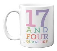 Stuff4 18th Birthday Mug, Playful Pastel Numbers Design