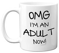 Stuff4 18th Birthday Presents for Girls or Boys - OMG I'm an Adult Mug, Fun Mug Gifts for Adult Son or Daughter. Great Presents for 18 Year olds from