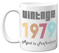 Stuff4 46th Birthday Gifts for Men Women - 1979 Vintage Coffee Mug, 11oz Ceramic Dishwasher Safe Mugs, Best Friend for Birthday or Christmas, Funny 46th Gifts Him Her