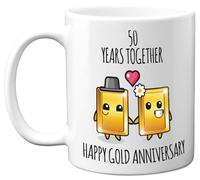 Stuff4 50th Anniversary Mug Gift for Women and Men, 50 Years Together