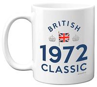 Stuff4 53rd Birthday Gifts for Men Women - 1972 British Classic Coffee Mug - Best Friend Mug for Birthday Presents Christmas, 53 Birthday Keepsake for Him Her, 11oz Ceramic Dishwasher Safe Mugs