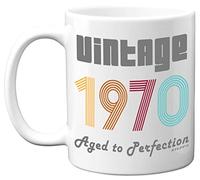 Stuff4 56th Birthday Gifts for Men Women - 1970 Vintage Coffee Mug, 11oz Ceramic Dishwasher Safe Mugs, Best Friend for Birthday or Christmas, Funny 56th Gifts Him Her