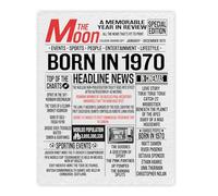 Stuff4 56th Birthday Poster Unframed, Born In 1970 Newspaper