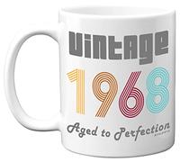 Stuff4 56th Birthday Gifts for Men Women - 1968 Vintage Coffee Mug, 11oz Ceramic Dishwasher Safe Mugs, Best Friend Mug for Birthday or Christmas, Funny 56th Birthday Gifts for Him Her