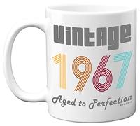 Stuff4 57th Birthday Gifts for Men Women - 1967 Vintage Coffee Mug, 11oz Ceramic Dishwasher Safe Mugs, Best Friend Mug for Birthday or Christmas, Funny 57th Birthday Gifts for Him Her