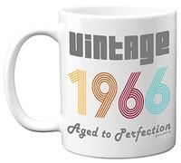 Stuff4 58th Birthday Gifts for Men Women - 1966 Vintage Coffee Mug, 11oz Ceramic Dishwasher Safe Mugs, Best Friend Mug for Birthday or Christmas, Funny 58th Birthday Gifts for Him Her