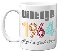 Stuff4 61st Birthday Gifts for Men Women - 1964 Vintage Coffee Mug, 11oz Ceramic Dishwasher Safe Mugs, Best Friend Mug for Birthday or Christmas, Funny 61st Birthday Gifts for Him Her