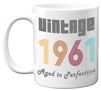 Stuff4 63rd Birthday Gifts for Men Women - 1961 Vintage Coffee Mug, 11oz Ceramic Dishwasher Safe, Best Friend Mug for Birthday or Christmas, Funny Gifts for Him Her