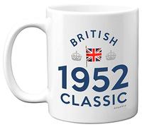 Stuff4 73rd Birthday Gifts for Men Women - 1952 British Classic Coffee Mug - Best Friend Mug for Birthday Presents Christmas, 73 Birthday Keepsake for Him Her, 11oz Ceramic Dishwasher Safe Mugs